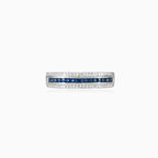 Sapphire and diamonds band