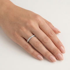 White Gold Bezel Set Diamond Eternity Ring