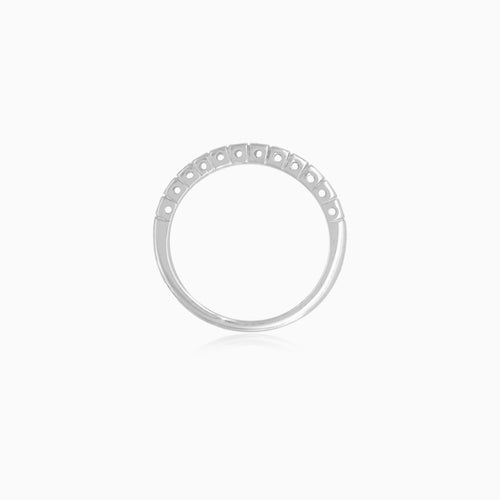 White Gold Bezel Set Diamond Eternity Ring
