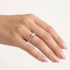 Classic White Gold Diamond Engagement Ring