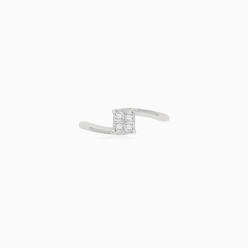Diamantový prsten solitaire luster s princess brusem