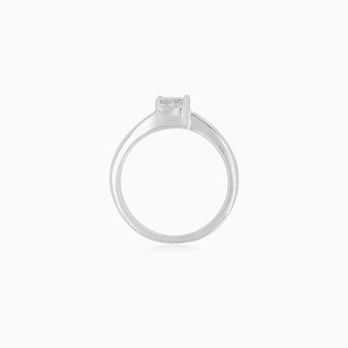 Diamantový prsten solitaire luster s princess brusem