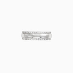 Double Eternity Row Diamond Ring