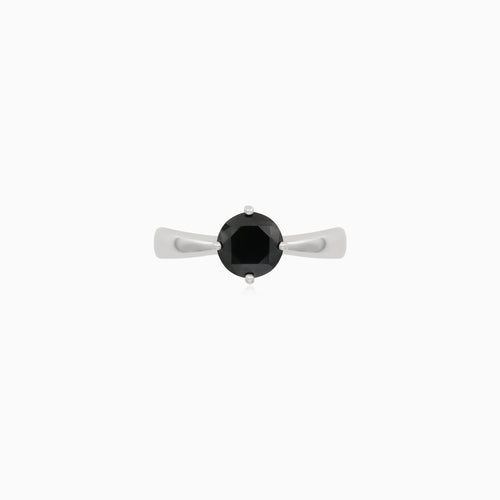 Solitérní prsten Noir s černým diamantem