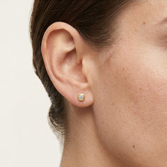Classic Bezel Diamond Stud Earrings