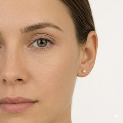 Classic Yellow Gold Diamond Stud Earrings