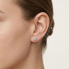 Classic White Gold Diamond Stud Earrings