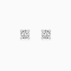 Classic White Gold Diamond Stud Earrings