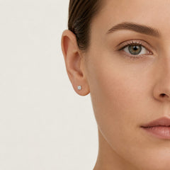 Classic White Gold Diamond Stud Earrings