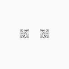 Classic White Gold Diamond Stud Earrings