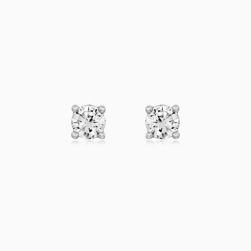 Classic White Gold Diamond Stud Earrings