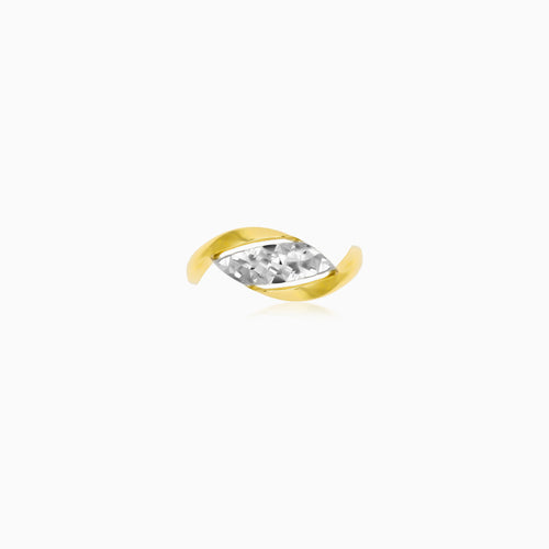 Vintage Two-Tone Gold Marquise Ring