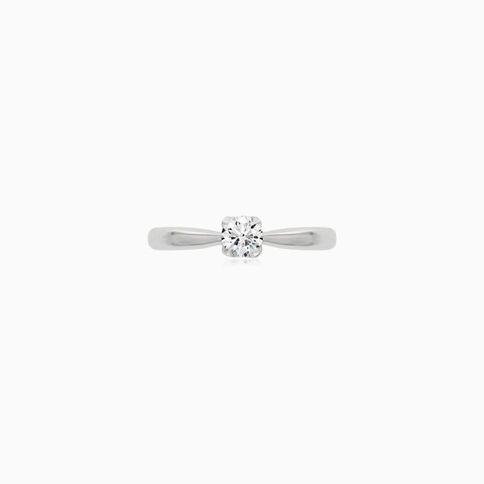 Noelle White Gold Natural Diamond Solitaire Ring