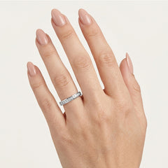 White Gold Channel Set Diamond Ring