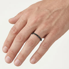 Black Diamond Eternity Band Ring