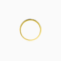 Luxury Yellow Gold Pavé Ring