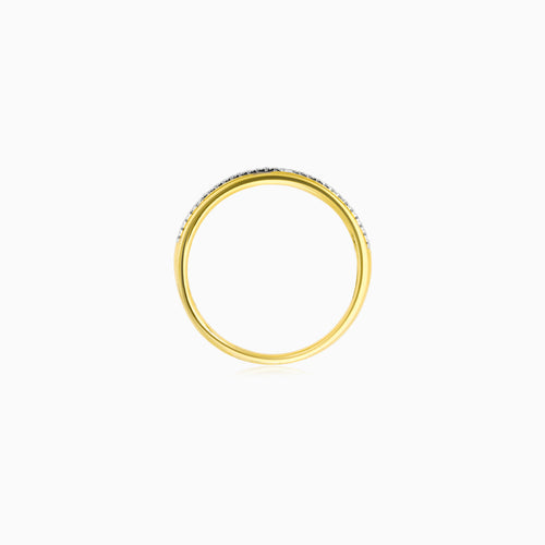 Luxury Yellow Gold Pavé Ring