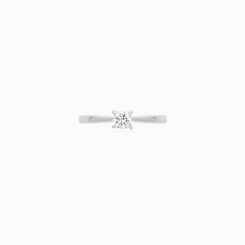 Lumina White Gold Diamond Solitaire Ring