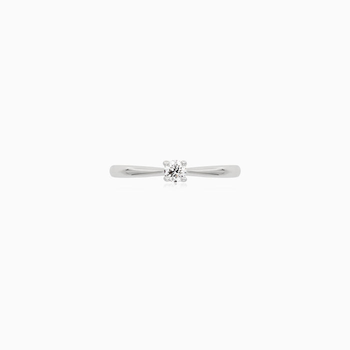 Graceful White Gold Diamond Ring