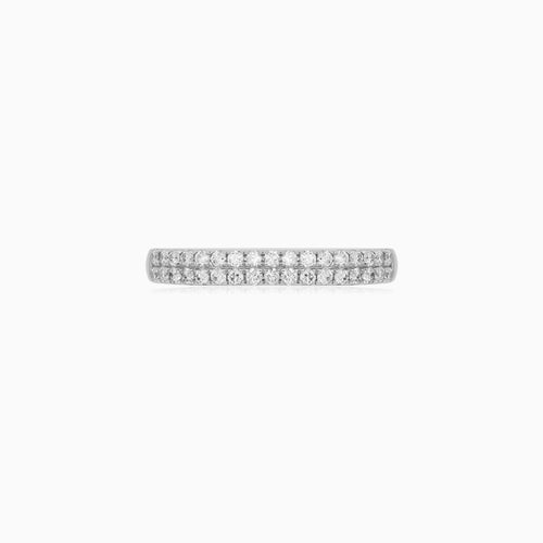 Luxury Two-Row Diamond Ring