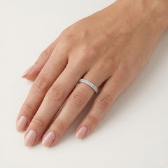 Luxury Two-Row Diamond Ring