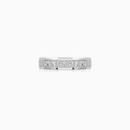 White Gold Diamond Row Ring