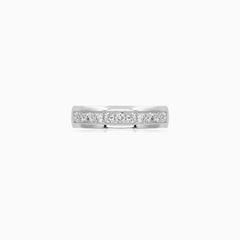 White Gold Diamond Row Ring