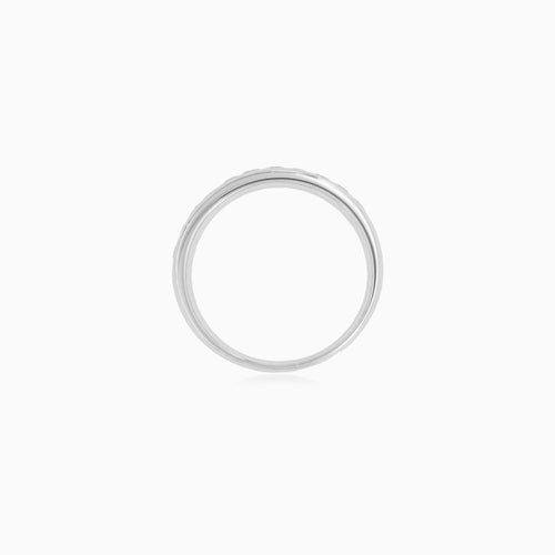 White Gold Diamond Row Ring