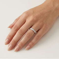 Princess Cut Diamond Channel Set Ring