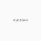 Classic Five Stone Diamond Ring in White Gold