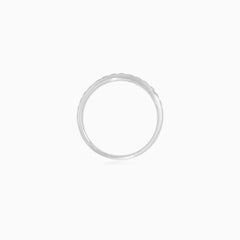 Diamond Line Band Ring