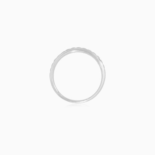 Diamond Line Band Ring