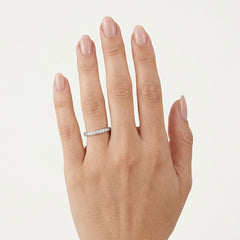Diamond Line Band Ring
