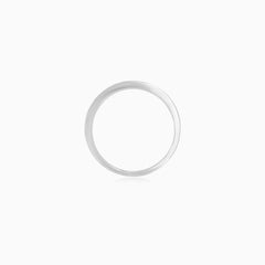 White Gold Diamond Channel Set Ring