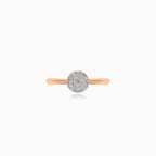 Rose gold diamond ring