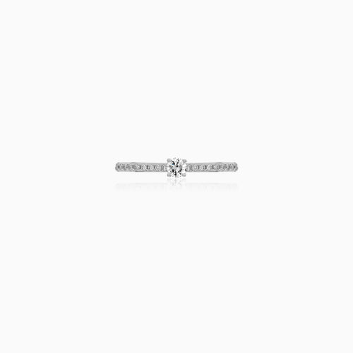 White Gold Diamond Pavé Ring