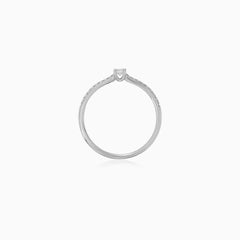 White Gold Diamond Pavé Ring