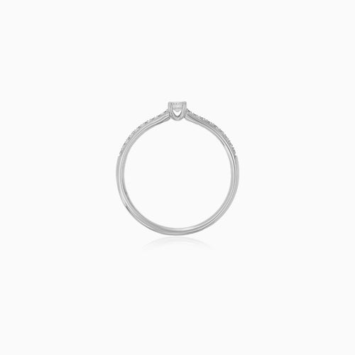 White Gold Diamond Pavé Ring