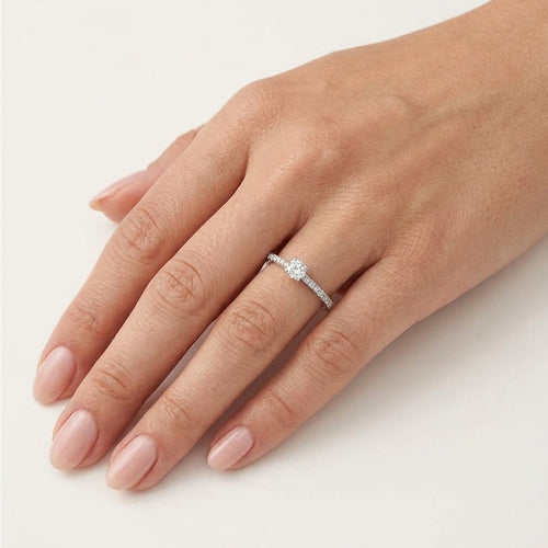 White Gold Diamond Pavé Ring