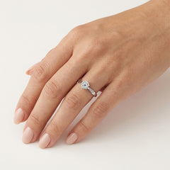 White Gold Diamond Solitaire Ring