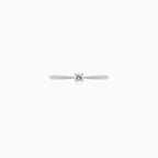 Petite solitaire engagement ring
