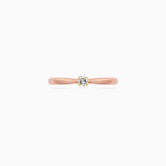 Diamantový prsten Blush gold