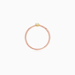 Diamantový prsten Blush gold