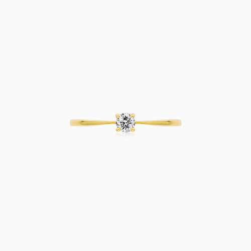 Signaturní solitérní diamantový prsten