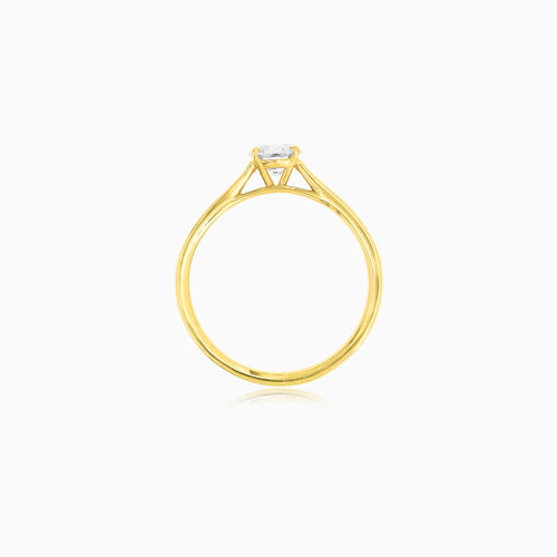 Yellow Gold Diamond Engagement Ring