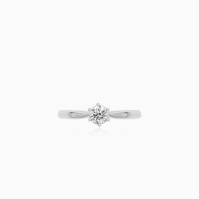 Classic Round Diamond Engagement Ring