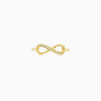 Yellow Gold Diamond Infinity Ring