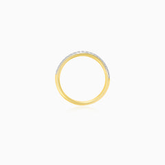 Yellow Gold Pavé Diamond Ring
