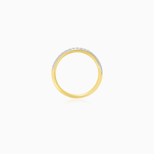 Yellow Gold Pavé Diamond Ring