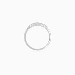 White Gold Infinity Diamond Ring